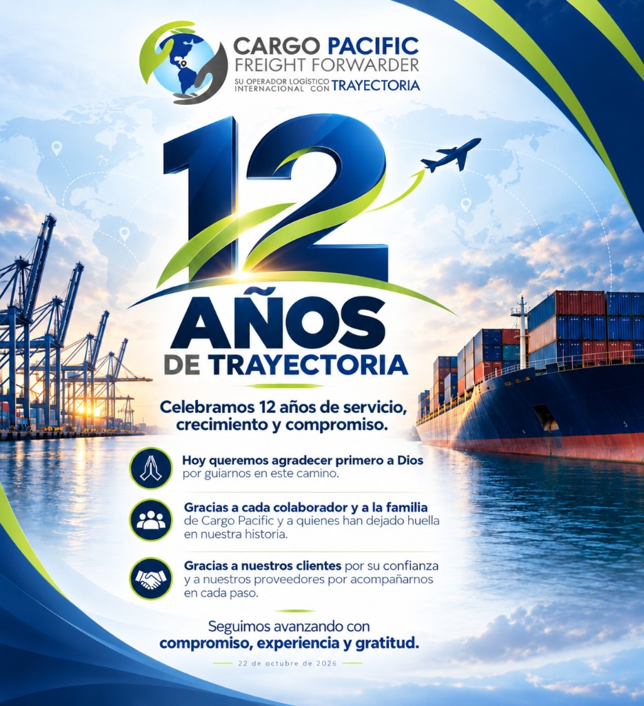 Cargo Pacific - 12 Años de Trayectoria Logística